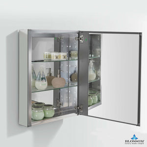 Blossom 20″ Aluminum Medicine Cabinet with Mirror – MC7 2026