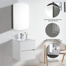 Load image into Gallery viewer, Blossom Aluminum Medicine Cabinet with Mirror – MC8 2031