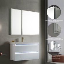 Load image into Gallery viewer, Blossom Aluminum Medicine Cabinet with Mirror – MC8 3026