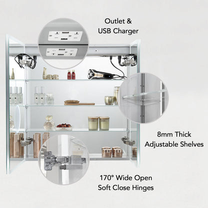 Blossom Asta – 30 Inches LED Medicine Cabinet MCL2 3032