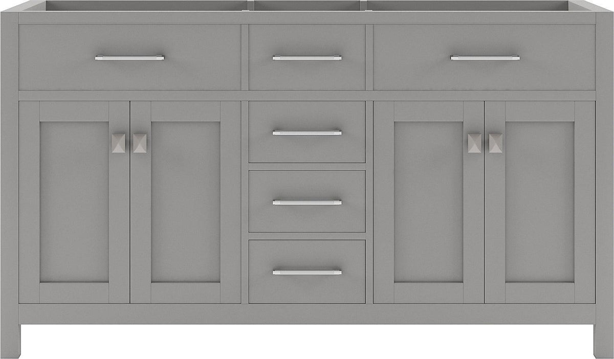 MD-2060-CAB-CG Cashmere Gray Caroline 60" Double Cabinet Only