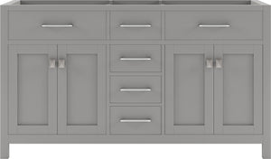 MD-2060-CAB-CG Cashmere Gray Caroline 60" Double Cabinet Only