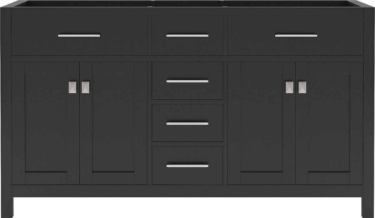 MD-2060-CAB-ES Espresso Caroline 60" Double Cabinet Only