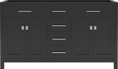 MD-2060-CAB-ES Espresso Caroline 60" Double Cabinet Only