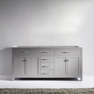 MD-2072-CAB-CG Cashmere Gray Caroline 72" Double Cabinet Only 1