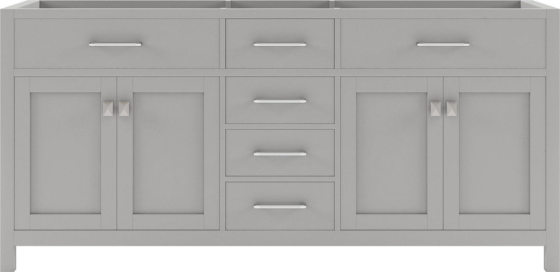 MD-2072-CAB-CG Cashmere Gray Caroline 72" Double Cabinet Only