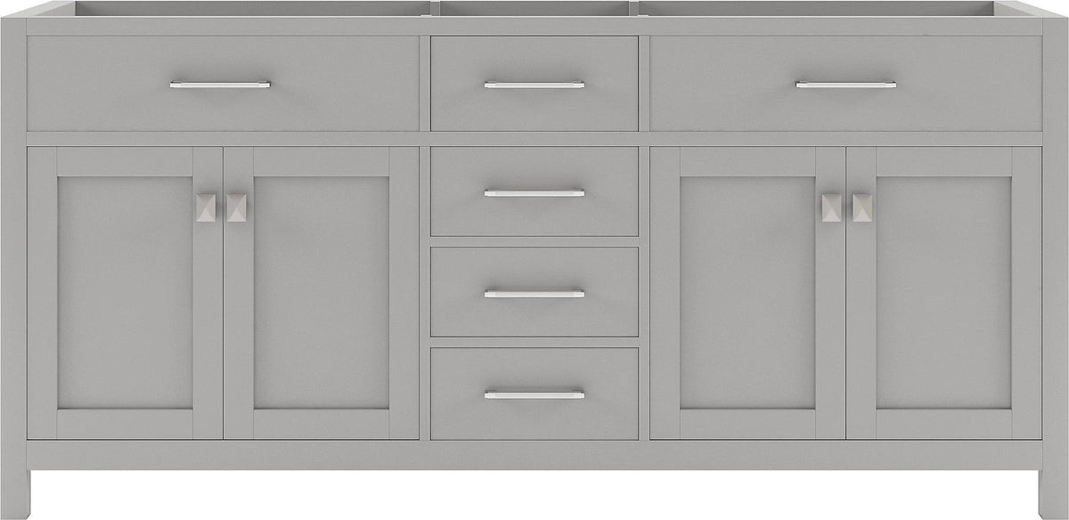 MD-2072-CAB-CG Cashmere Gray Caroline 72" Double Cabinet Only