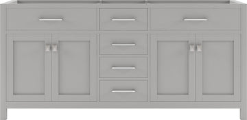MD-2072-CAB-CG Cashmere Gray Caroline 72" Double Cabinet Only