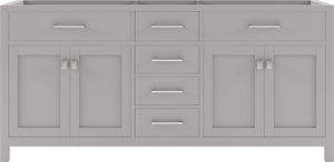 MD-2072-CAB-CG Cashmere Gray Caroline 72" Double Cabinet Only