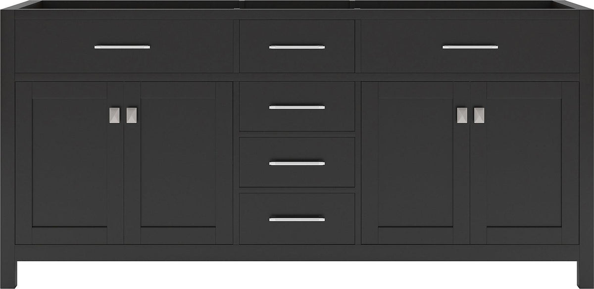 MD-2072-CAB-ES Espresso Caroline 72" Double Cabinet Only