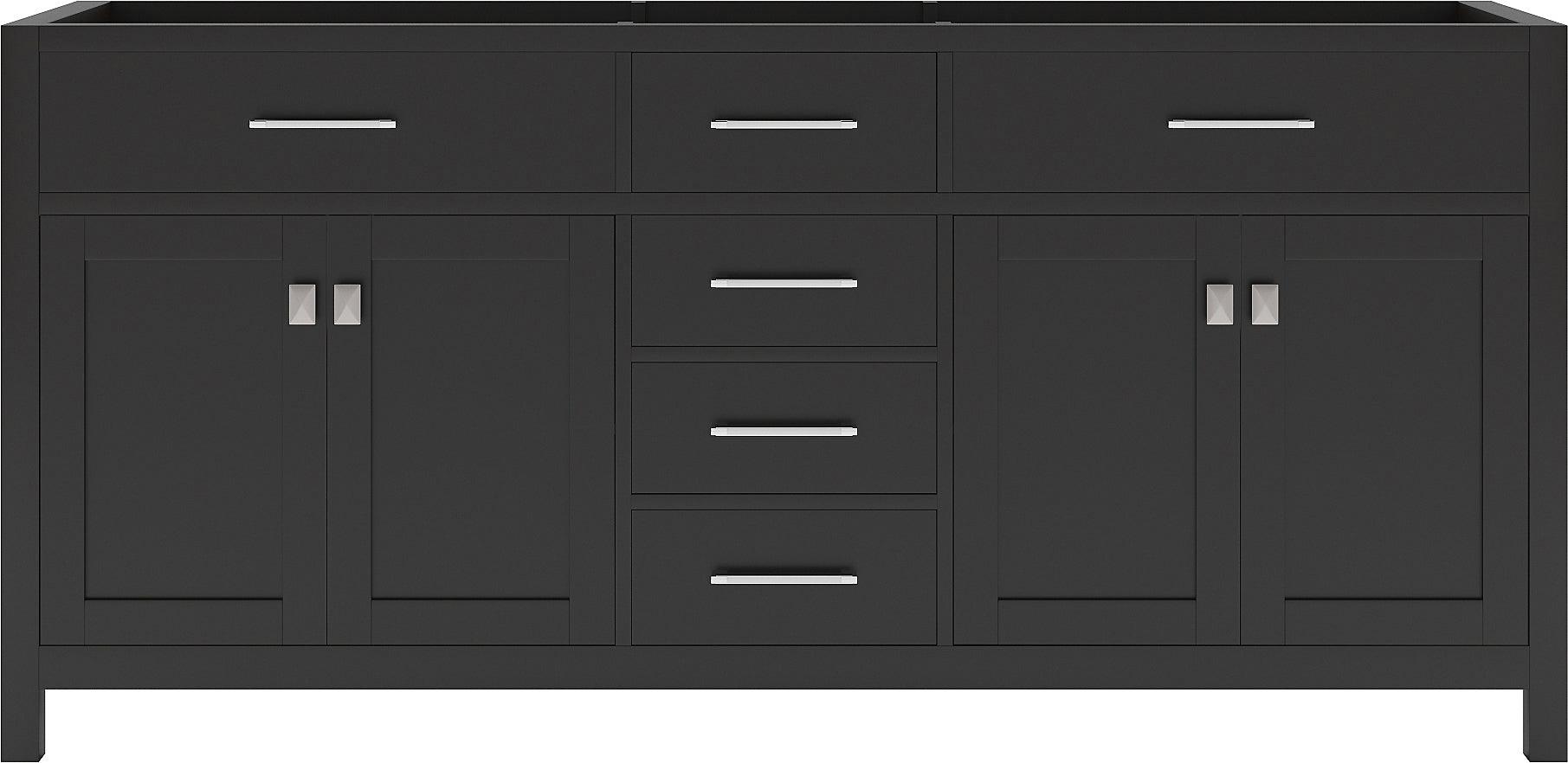 MD-2072-CAB-ES Espresso Caroline 72" Double Cabinet Only