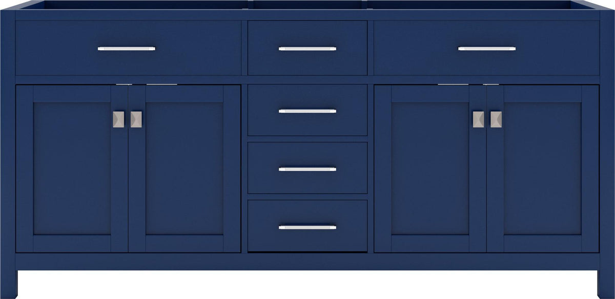 MD-2072-CAB-FB Blue Caroline 72" Double Cabinet Only