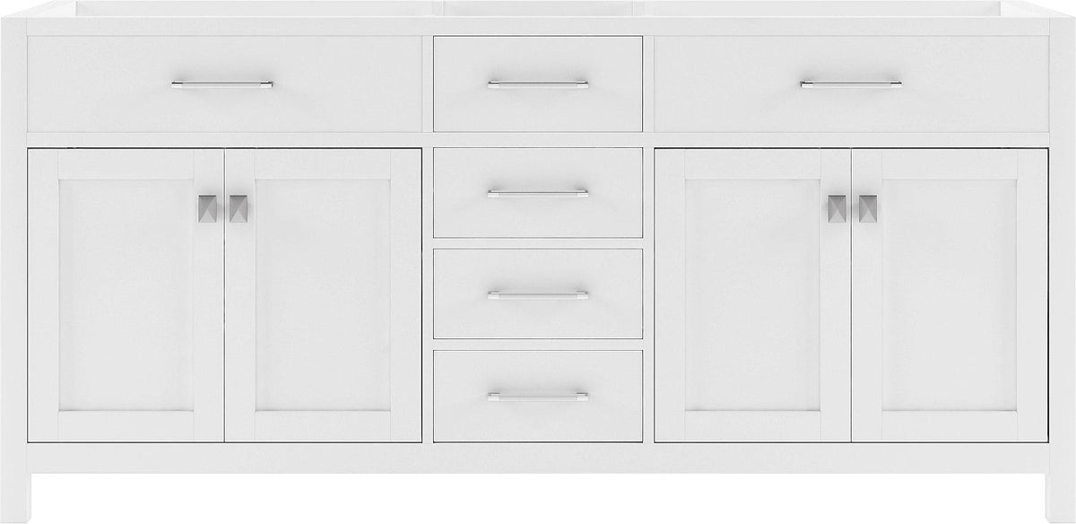 MD-2072-CAB-WH White Caroline 72" Double Cabinet Only