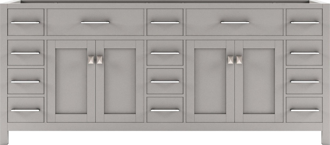 MD-2178-CAB-CG Cashmere Gray Caroline Parkway 78" Double Cabinet Only