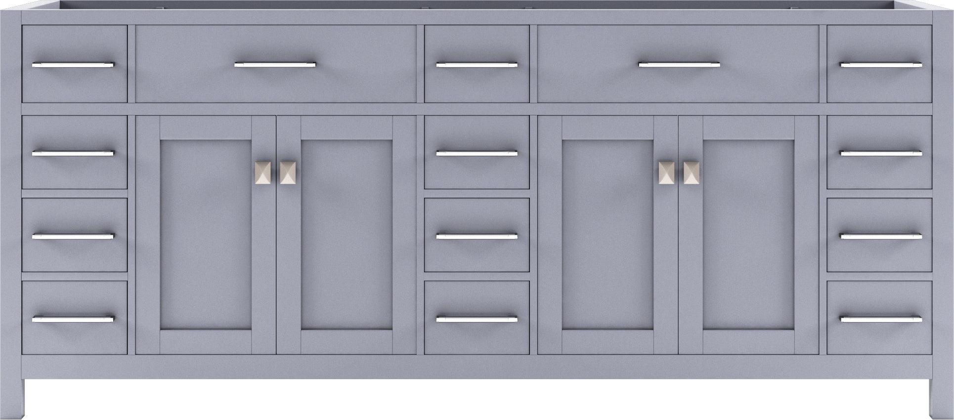 MD-2178-CAB-GR Gray Caroline Parkway 78" Double Cabinet Only