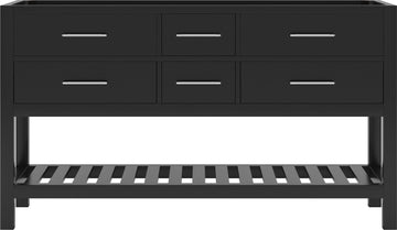 MD-2260-CAB-ES Espresso Caroline Estate 60" Double Cabinet Only