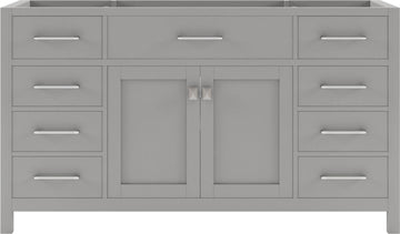 MS-2060-CAB-CG Cashmere Gray Caroline 60" Single Cabinet Only