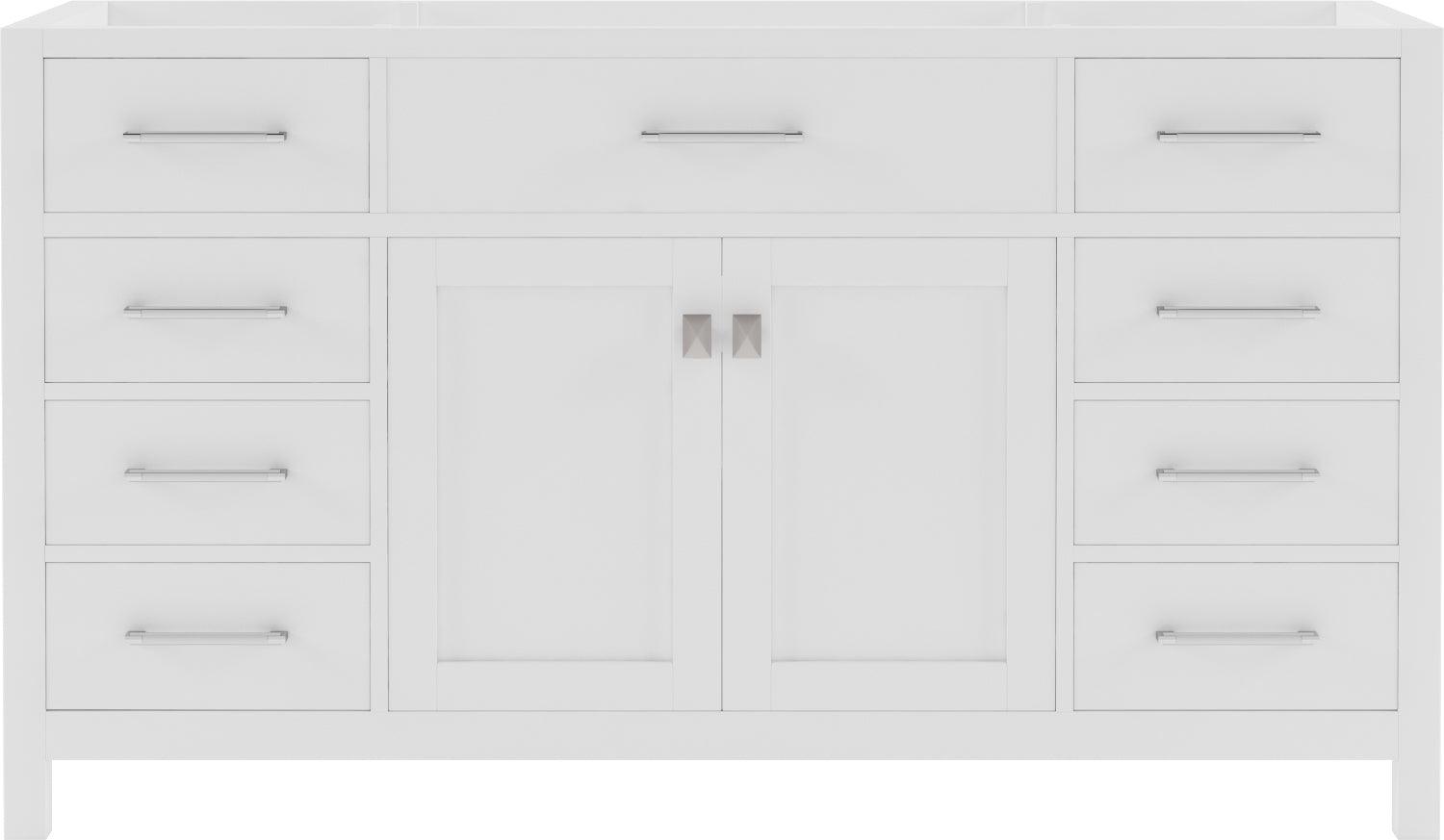 MS-2060-CAB-WH White Caroline 60" Single Cabinet Only