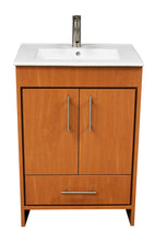 Load image into Gallery viewer, Volpa USA Pacific 24&quot; Modern Honey Maple Bathroom Vanity MTD-3124HM-14 NOBCGD