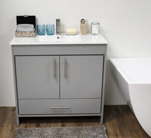Load image into Gallery viewer, Pacific 36&quot; vanity Grey MTD-3136G-14 front closed staged
