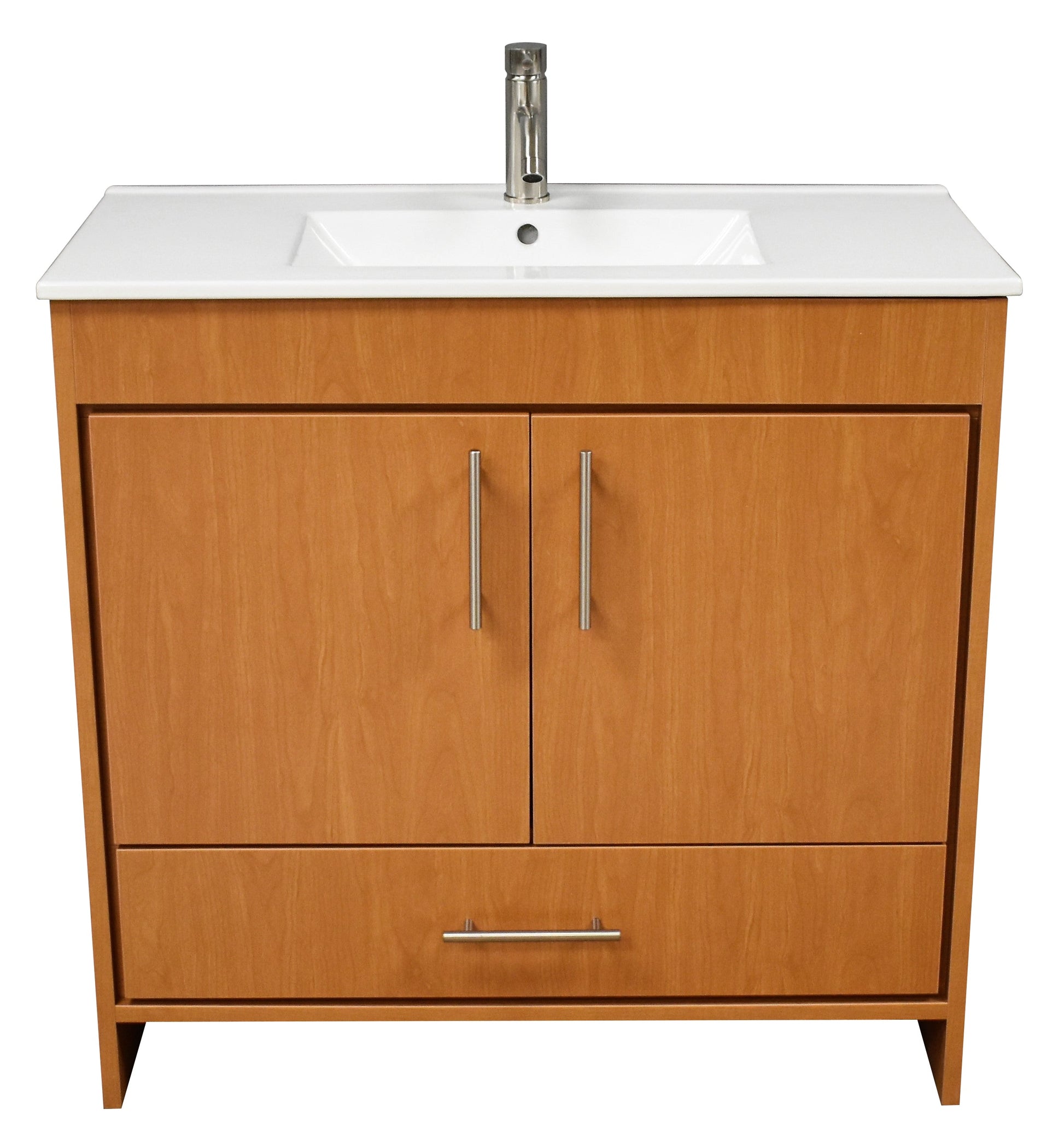 Volpa USA Pacific 36" Honey Maple Bath Vanity  MTD-3136HMFront-No-Background