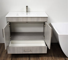Load image into Gallery viewer, Volpa USA Pacific 36&quot; Bath Vanity Weathered Grey  MTD-3136WG-14_frontopen