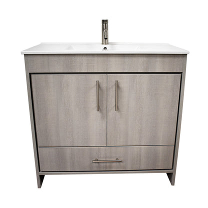 Volpa USA Pacific 36" Bath Vanity Weathered Grey MTD-3136WG-14nobackground