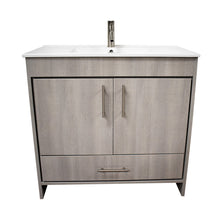 Load image into Gallery viewer, Volpa USA Pacific 36&quot; Bath Vanity Weathered Grey MTD-3136WG-14nobackground