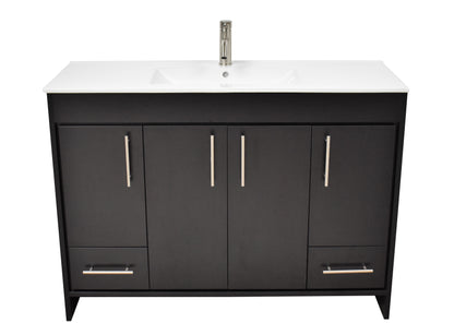 Pacific 48" Black Vanity MTD-3148BK-14Front1