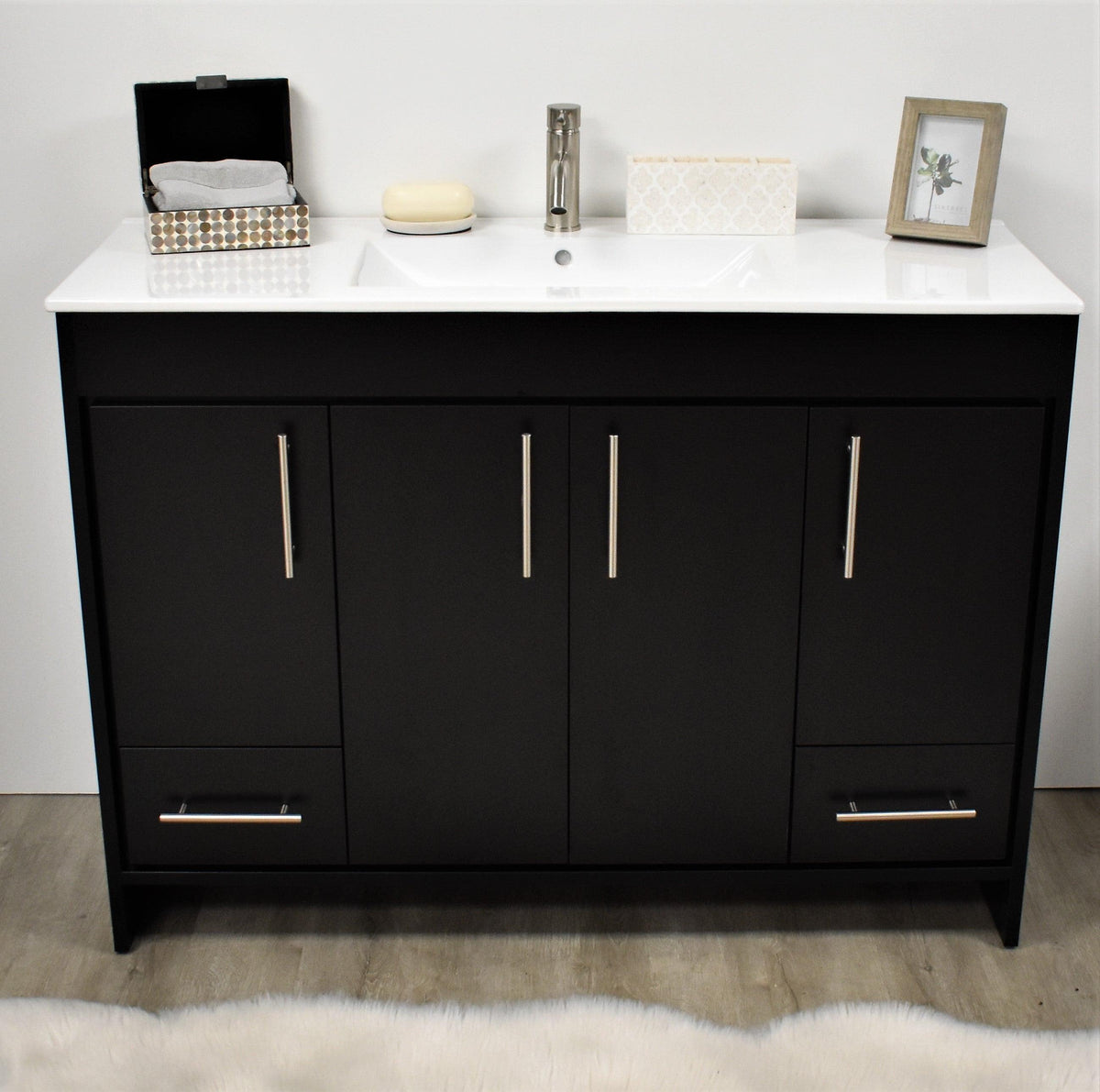 Pacific 48" Black Vanity MTD-3148BK-14frontstaged