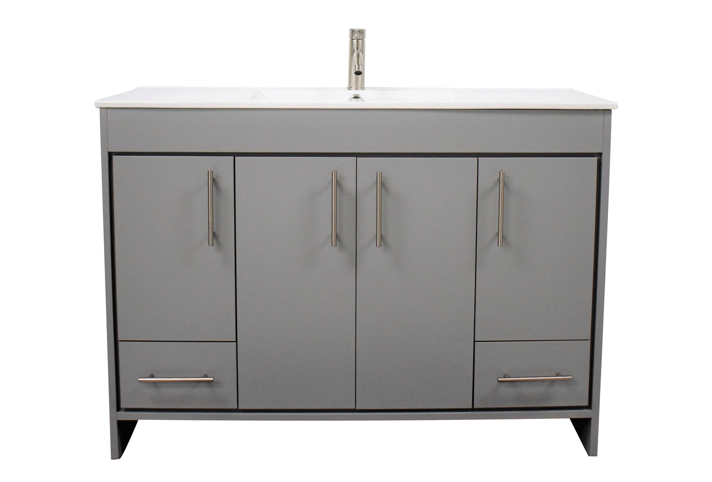 Pacific 48" Grey Vanity MTD-3148BK-14white