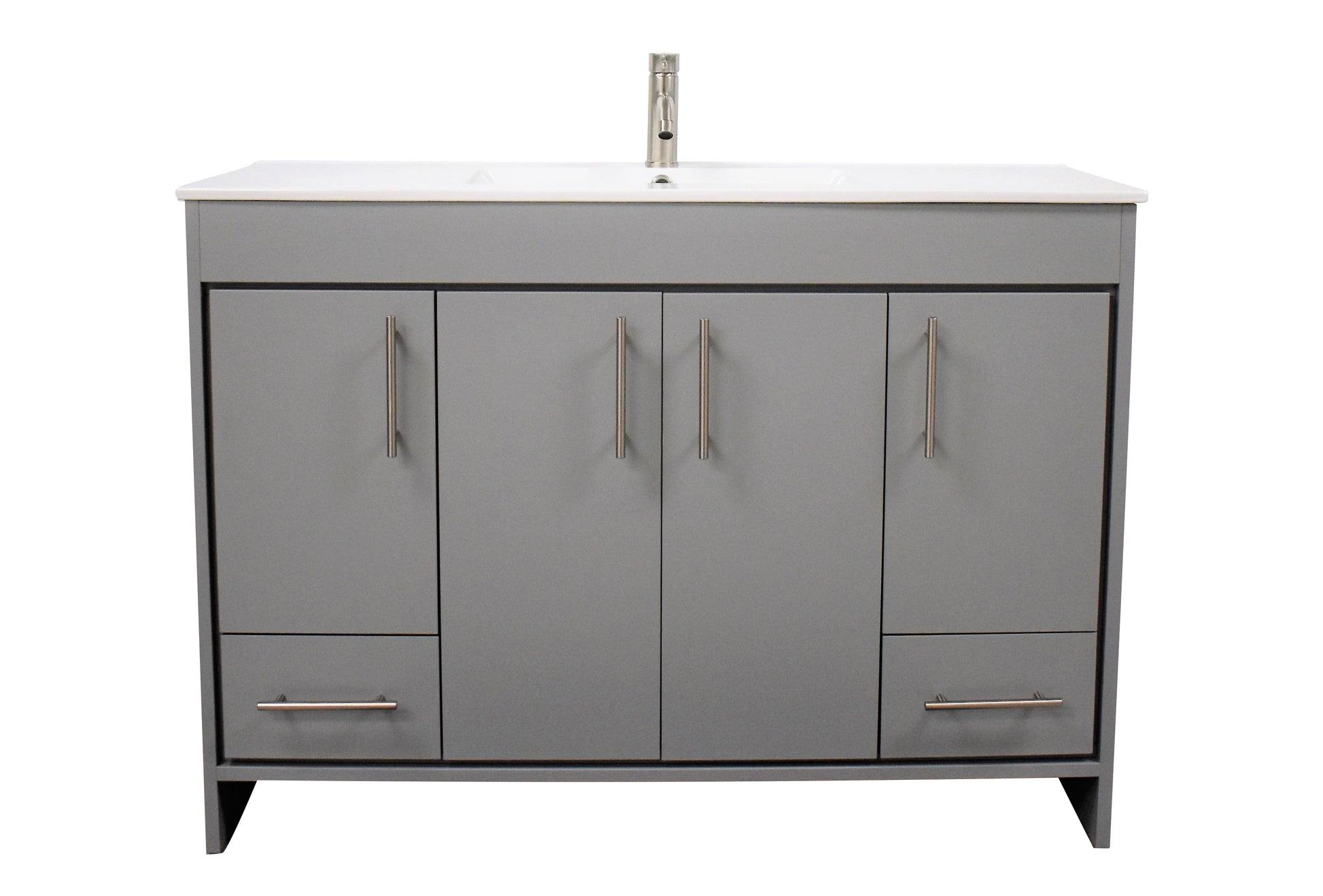 Pacific 48" Grey Vanity MTD-3148BK-14white