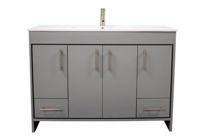 Pacific 48" Grey Vanity MTD-3148BK-14white