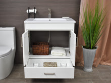 Load image into Gallery viewer, Rio 24&quot; Vanity White MTD-324W-3frontopenstaged