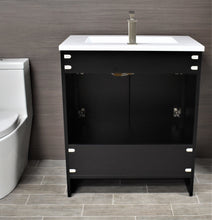 Load image into Gallery viewer, Rio 30&quot; Black Vanity MTD-330BK-3back