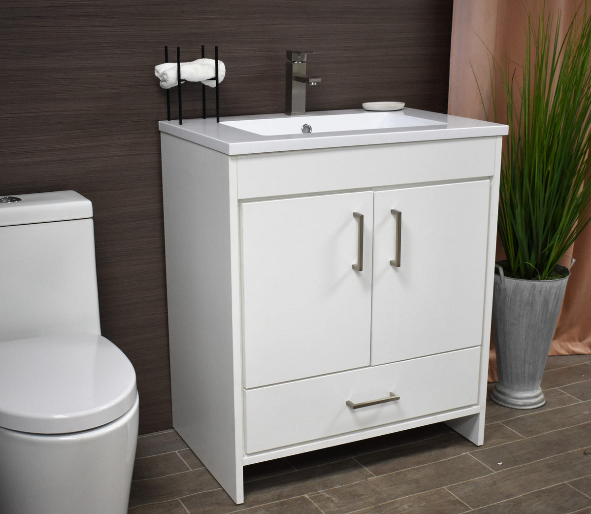 Rio 30" White Vanity MTD-330W-3angle
