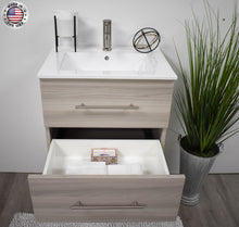 Load image into Gallery viewer, Napa 24&quot; ash grey vanity MTD-3324AG-11openstagedMIU