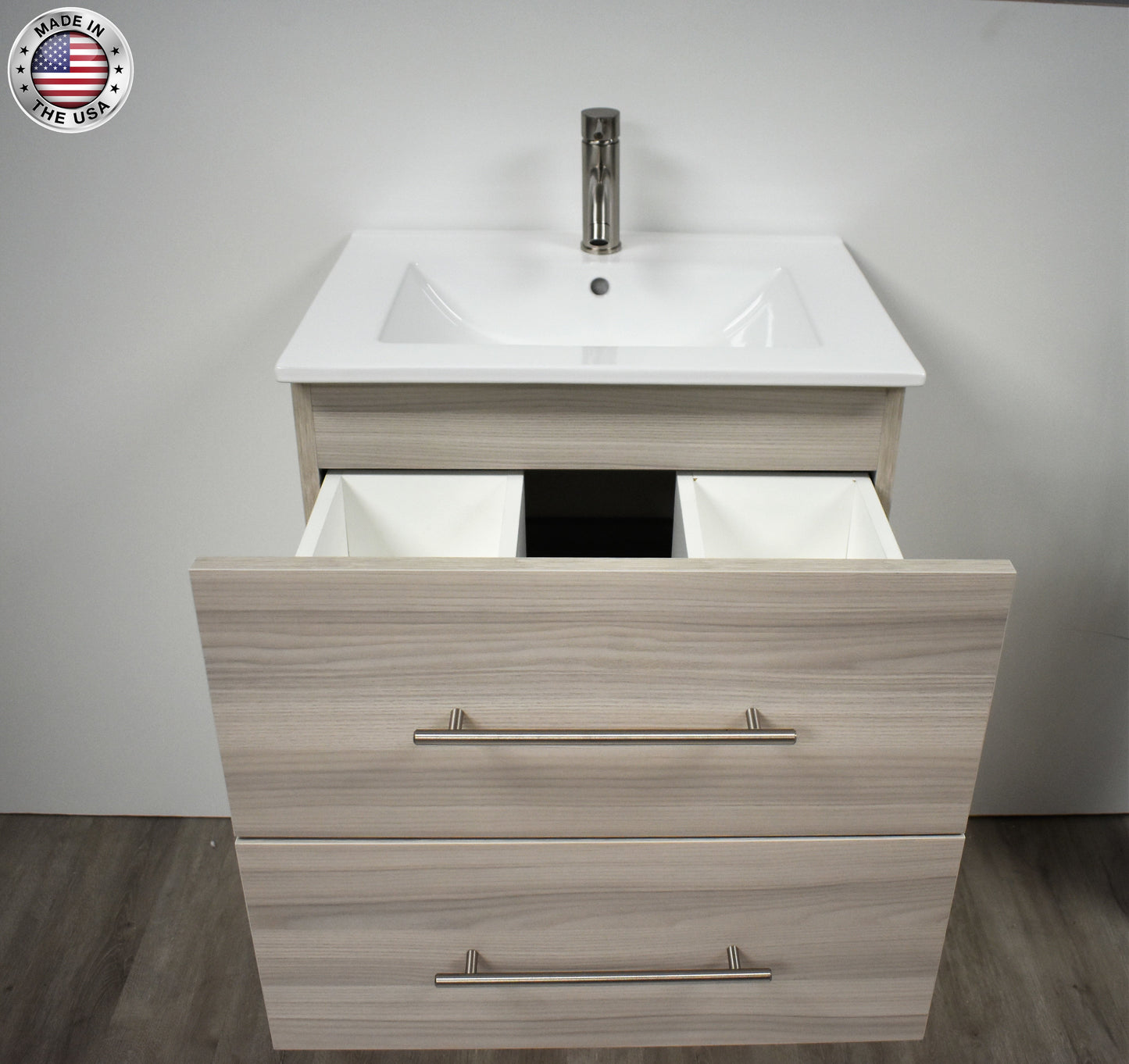 Volpa USA Napa 24" Modern Wall-Mounted Bath Vanity MTD-3324-1