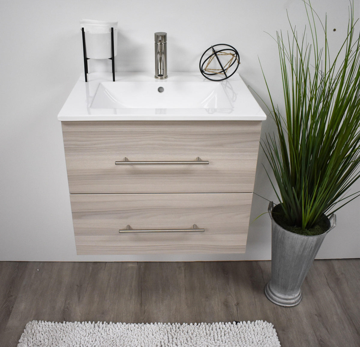 Napa 24" ash grey vanity MTD-3324AG-1frontstaged