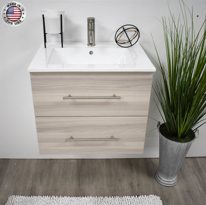 Volpa USA Napa 24" Modern Wall-Mounted Bath Vanity MTD-3324-1