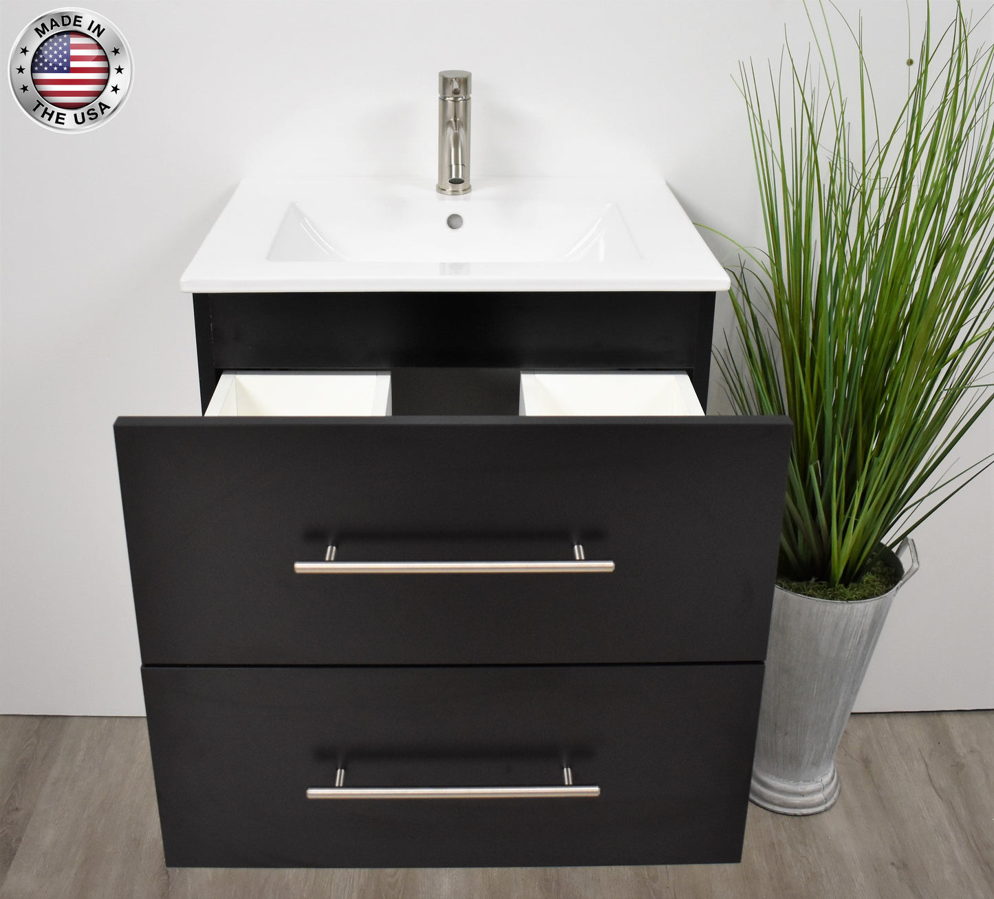 Volpa USA Napa 24" Modern Wall-Mounted Bath Vanity MTD-3324-1