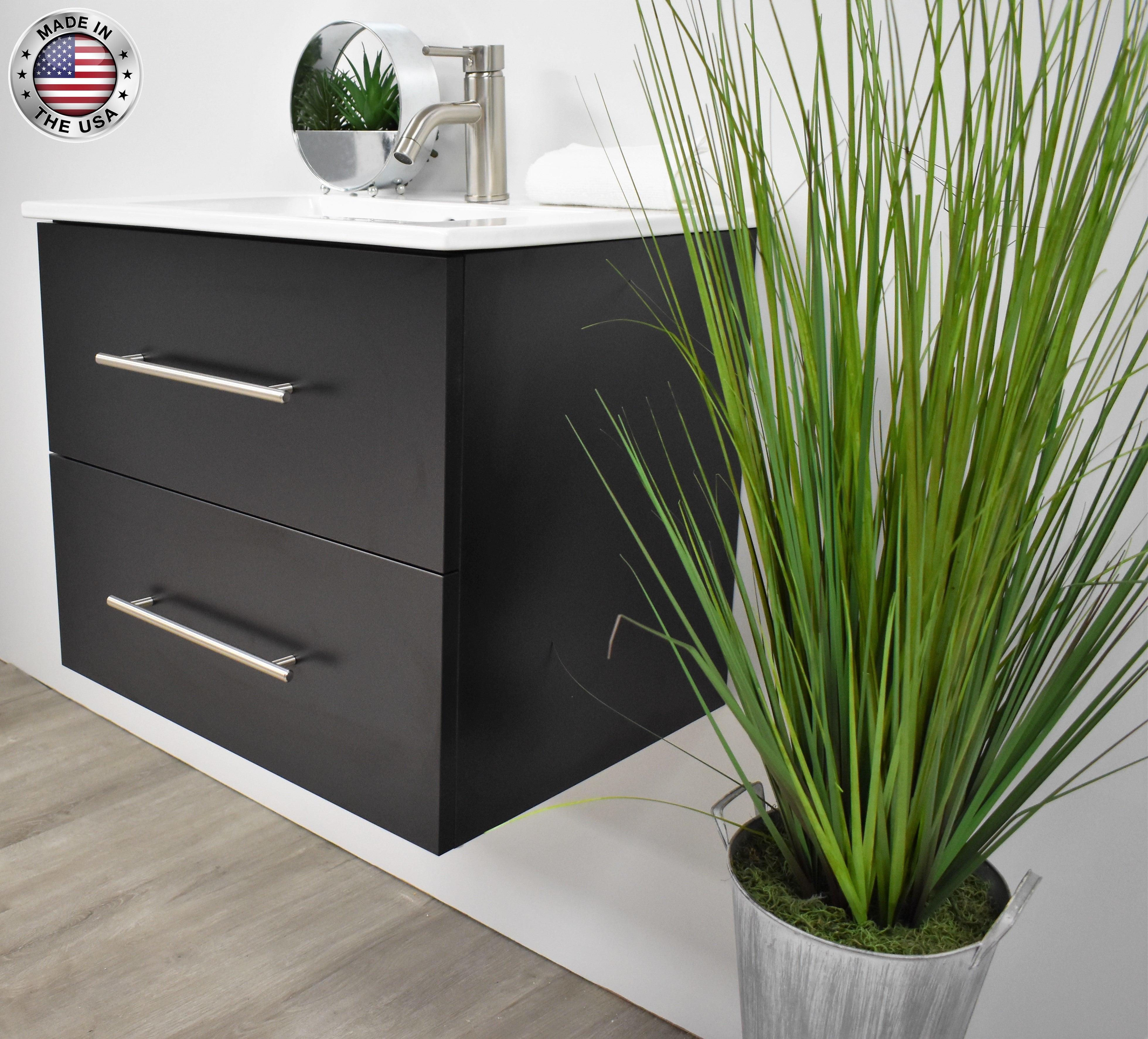 Volpa USA Napa 24" Modern Wall-Mounted Bath Vanity MTD-3324-1