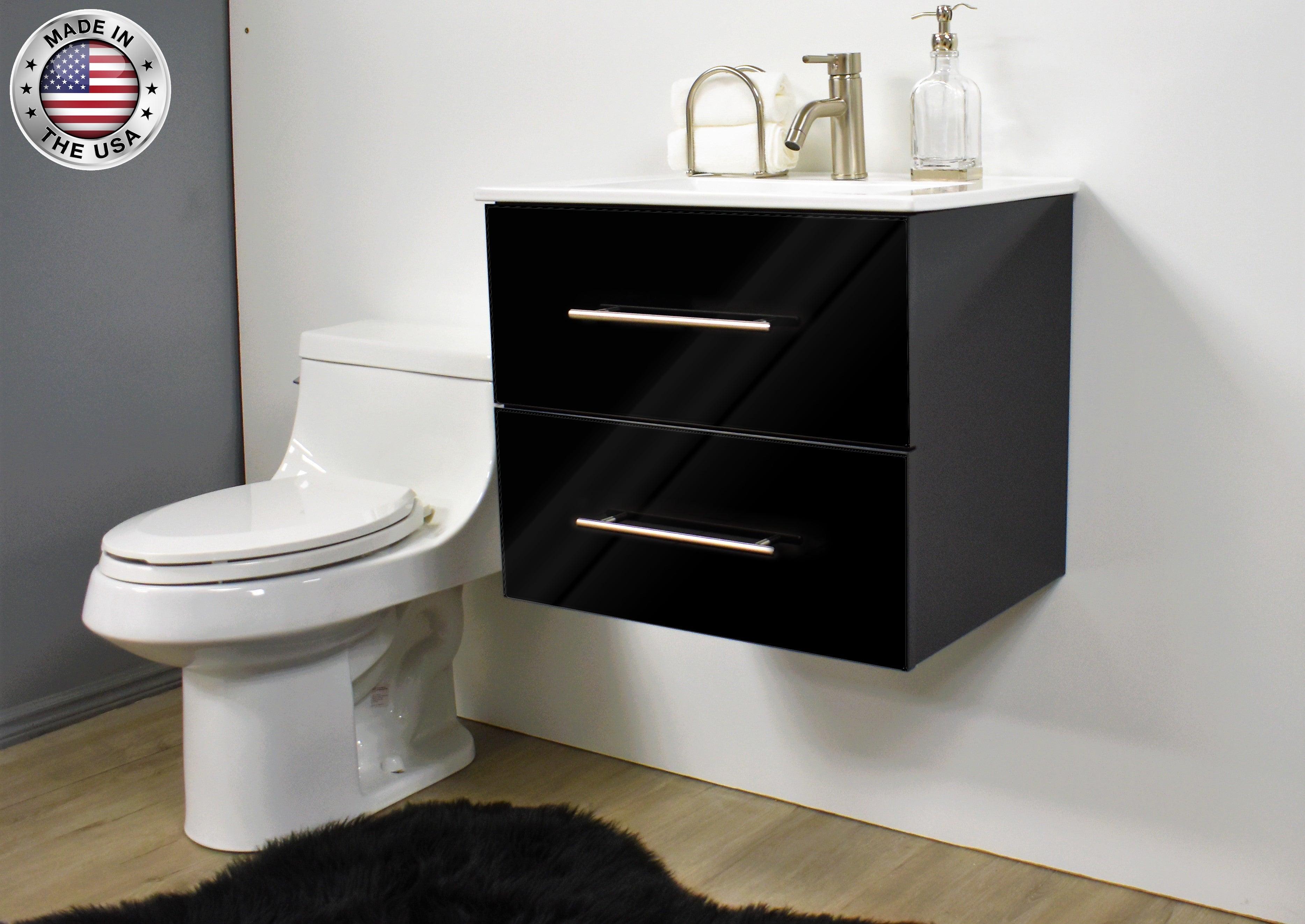 Napa 24" glossy black vanity  MTD-3324GB-1angleMIU