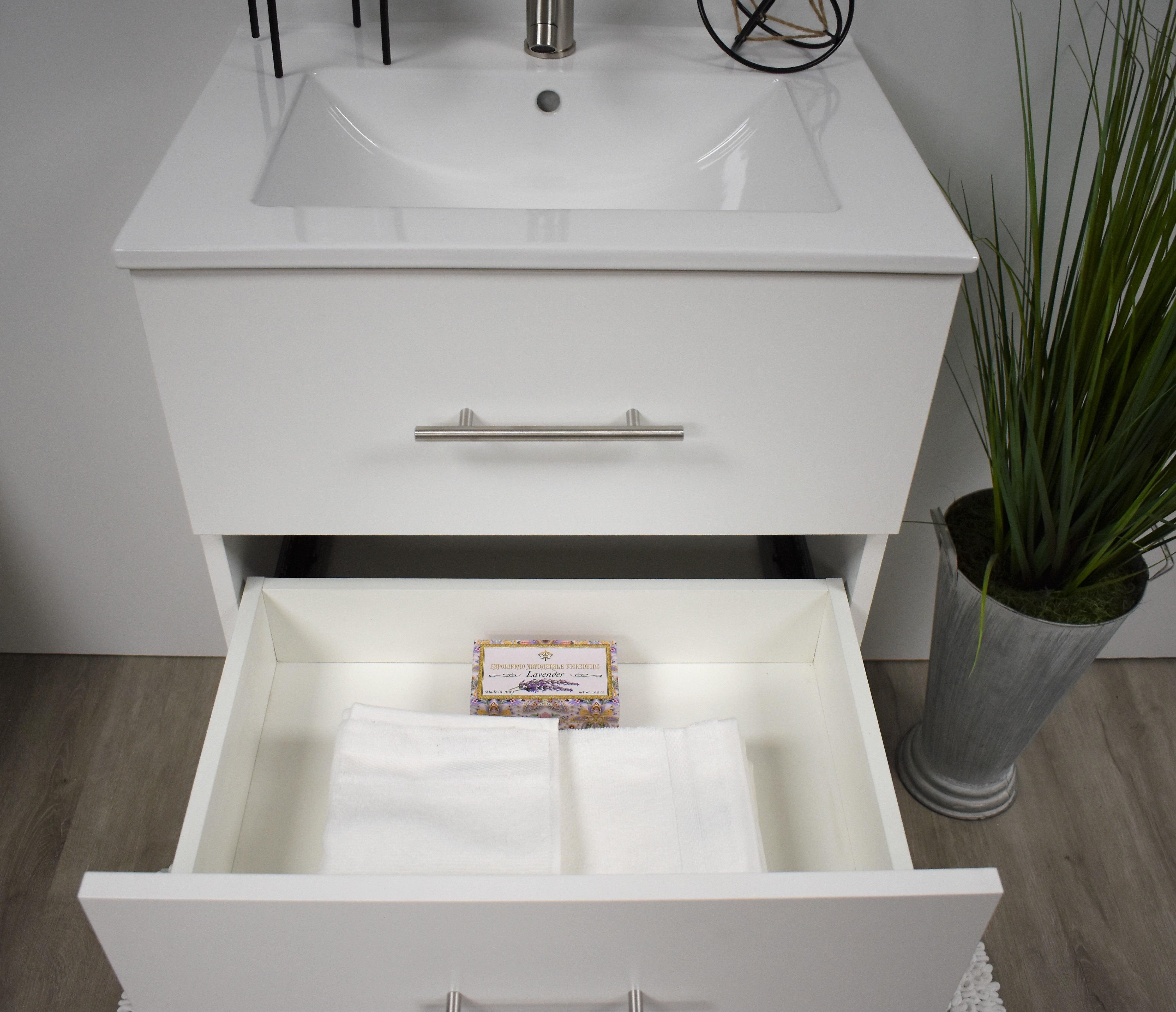 Volpa USA Napa 24" Modern Wall-Mounted Bath Vanity MTD-3324-1