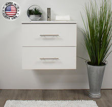 Load image into Gallery viewer, Napa 24&quot; white vanity MTD-3324W-1FrontStaged3MIU