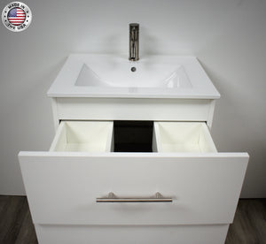 Volpa USA Napa 24" Modern Wall-Mounted Bath Vanity MTD-3324-1