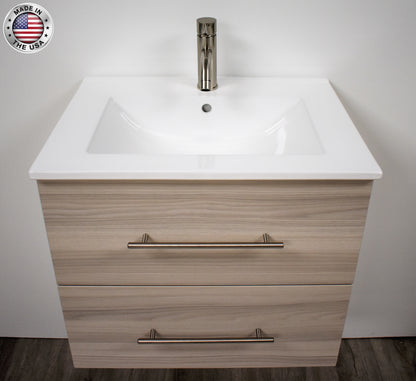 Volpa USA Napa 30" Modern Floating Bathroom Vanity MTD-3330-1