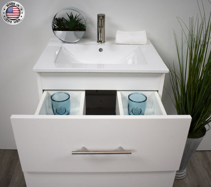 Volpa USA Napa 30" Modern Floating Bathroom Vanity MTD-3330-1