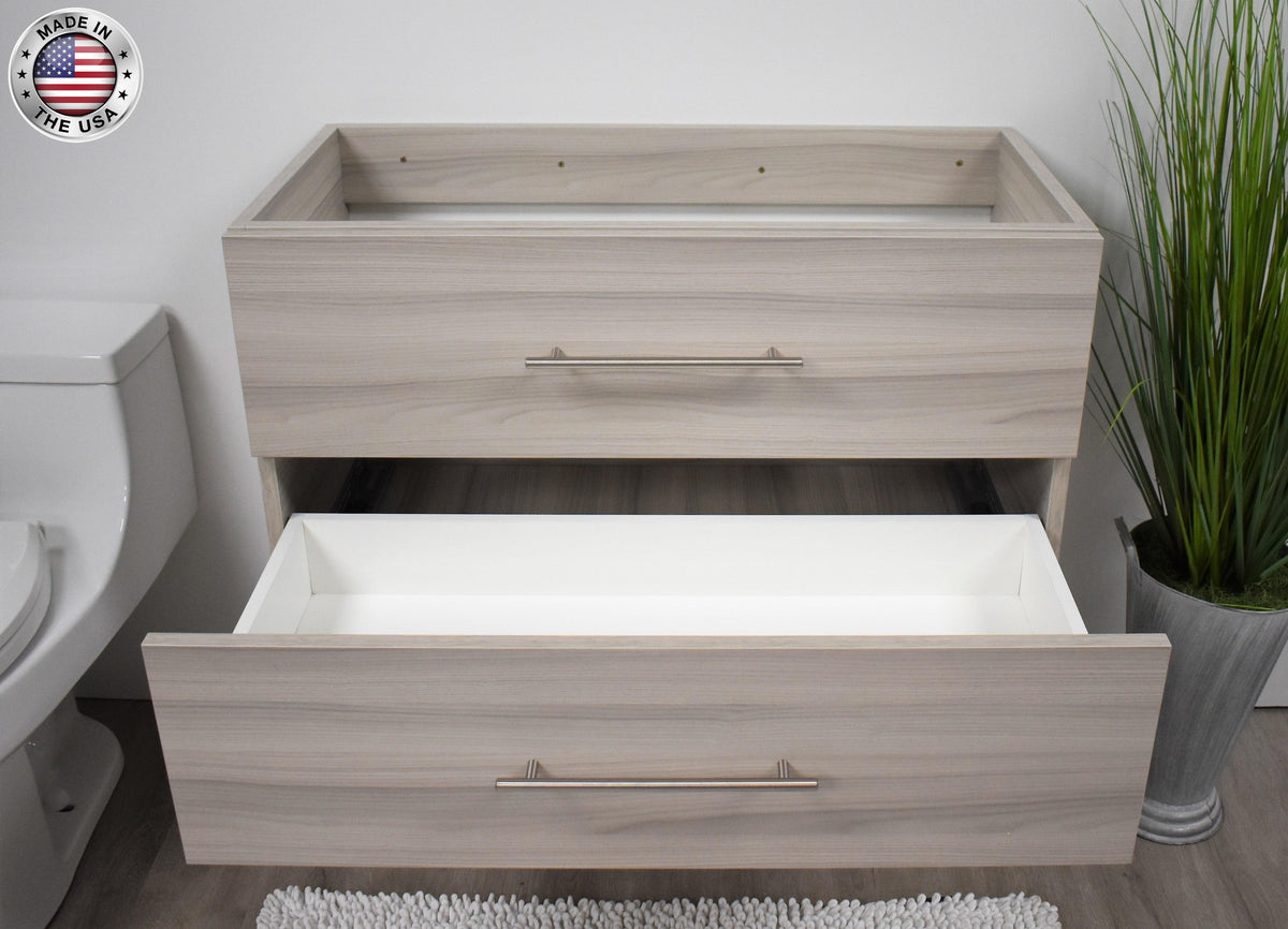 Napa 36" Cabinet only Ash Grey MTD-3336AG-0angleoneopenMIU