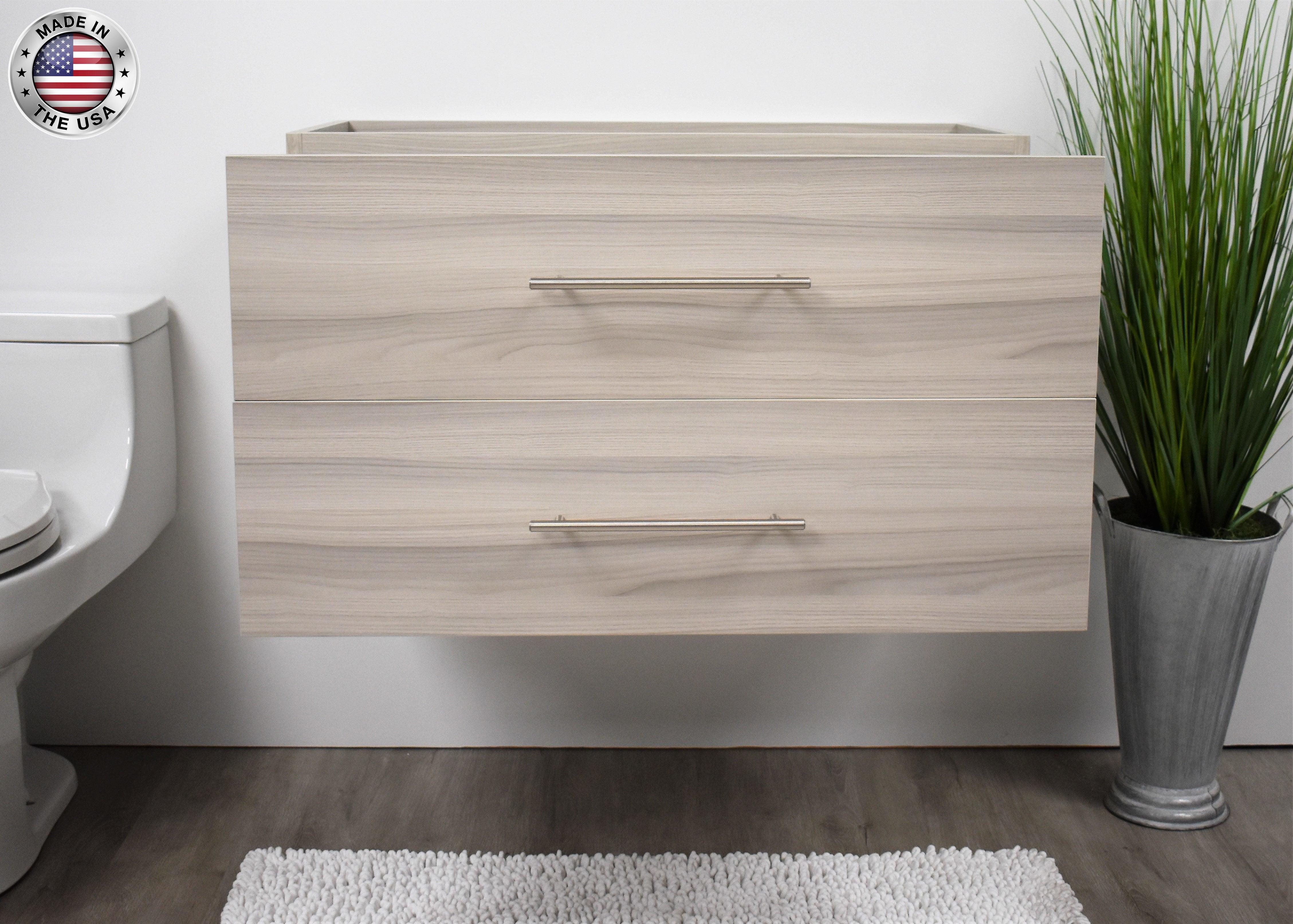 Volpa USA Napa 36" Modern Wall-Mounted Floating Bath Vanity MTD-3336-1